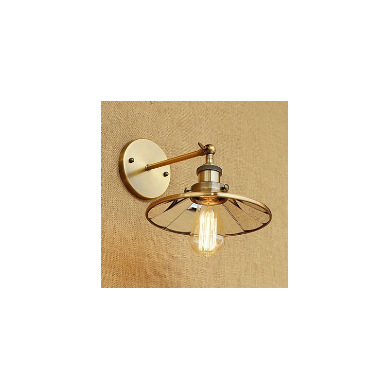 Apliques de pared con luz ambiental estilo mini, estilo rústico, estilo retro, galvanizado.