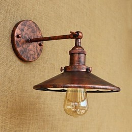 Apliques de pared con luz ambiental estilo mini, estilo rústico, estilo retro, galvanizado.