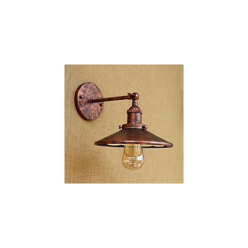 Apliques de pared con luz ambiental estilo mini, estilo rústico, estilo retro, galvanizado.