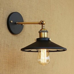 Aplique de pared con luz ambiental estilo mini con pintura retro campestre