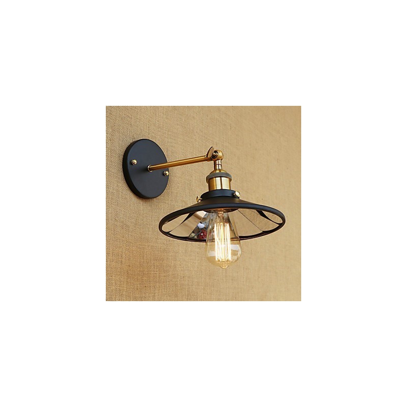 Aplique de pared con luz ambiental estilo mini con pintura retro campestre