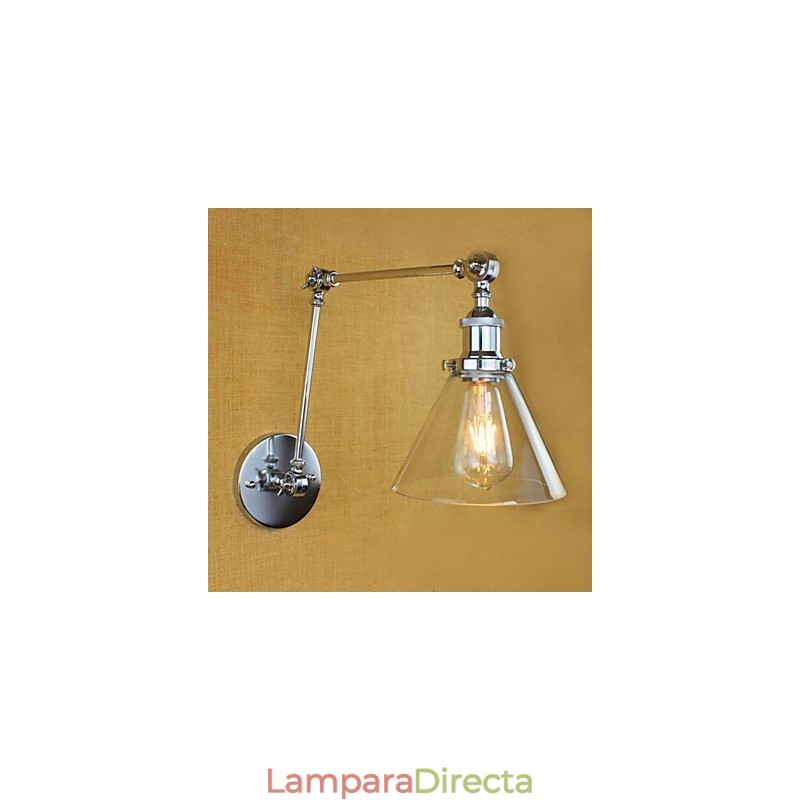 Lámparas de brazo oscilante con protección ocular estilo mini, estilo galvanizado retro campestre