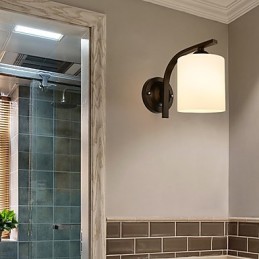Apliques de pared con luz descendente para protección ocular con pintura contemporánea moderna