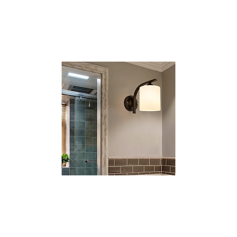 Apliques de pared con luz descendente para protección ocular con pintura contemporánea moderna