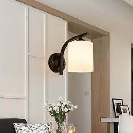 Apliques de pared con luz descendente para protección ocular con pintura contemporánea moderna
