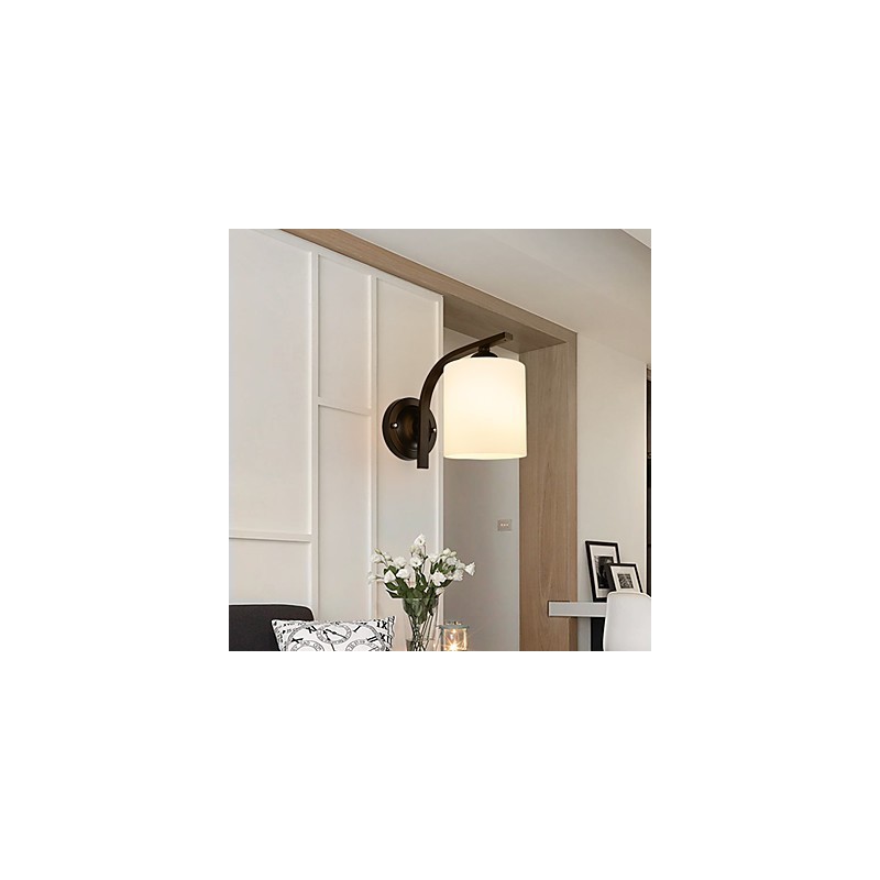 Apliques de pared con luz descendente para protección ocular con pintura contemporánea moderna