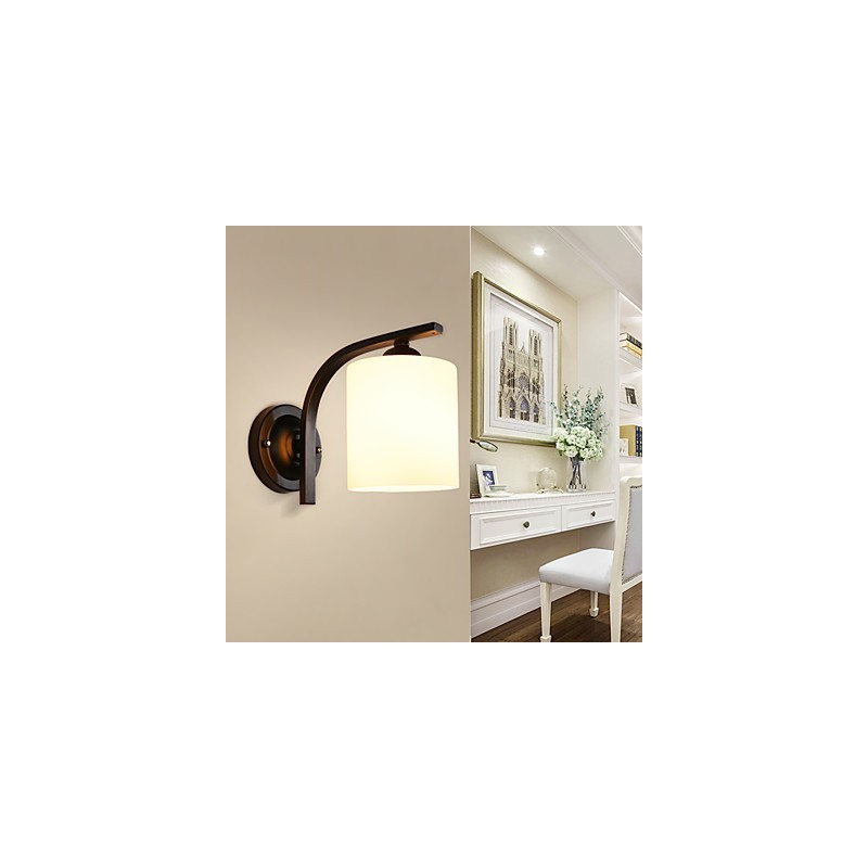 Apliques de pared con luz descendente para protección ocular con pintura contemporánea moderna