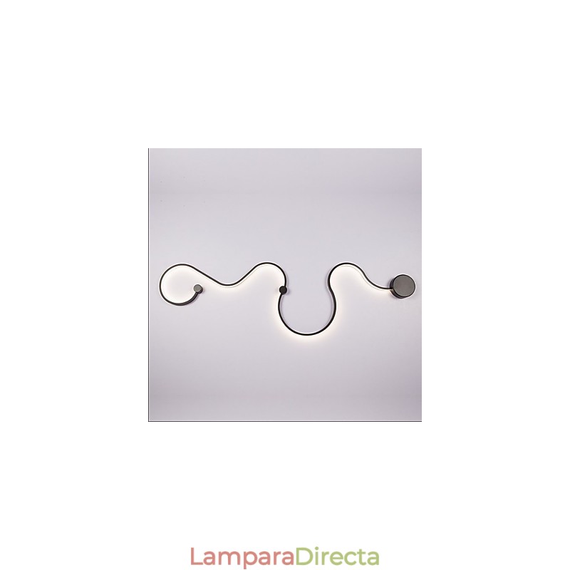 Pintura contemporánea moderna y contemporánea para apliques de pared con luz ambiental.