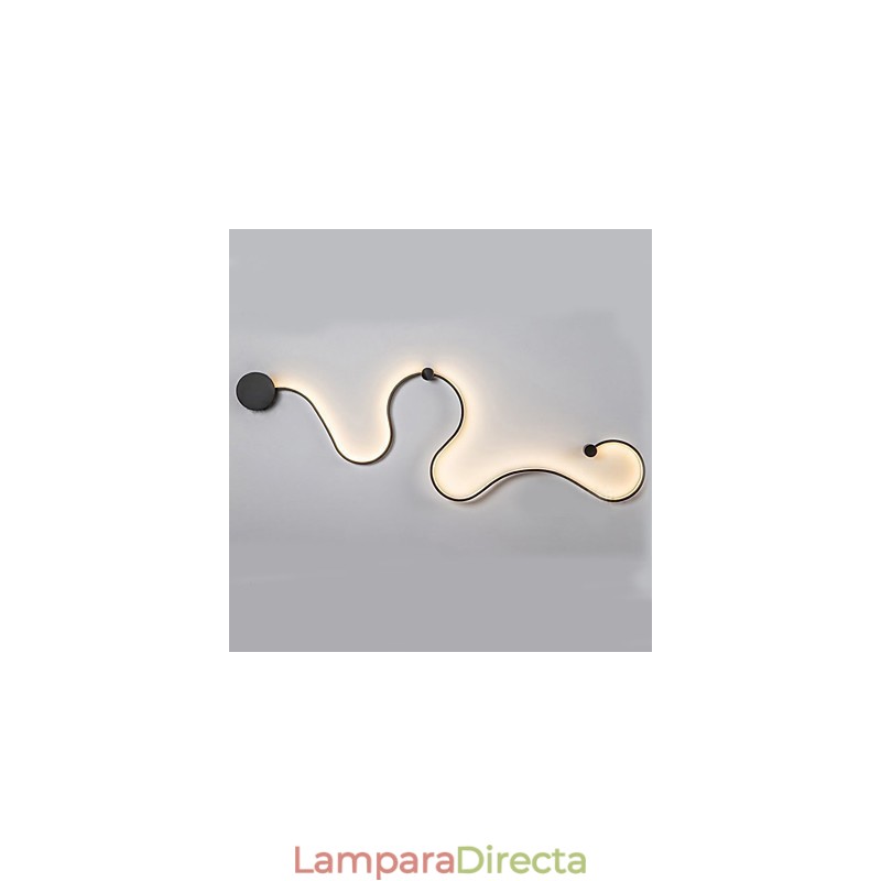 Pintura contemporánea moderna y contemporánea para apliques de pared con luz ambiental.
