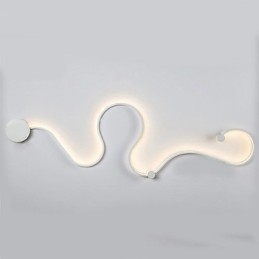 Pintura contemporánea moderna y contemporánea para apliques de pared con luz ambiental.