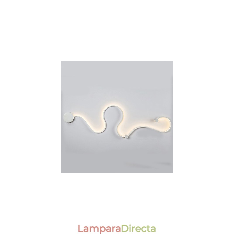 Pintura contemporánea moderna y contemporánea para apliques de pared con luz ambiental.