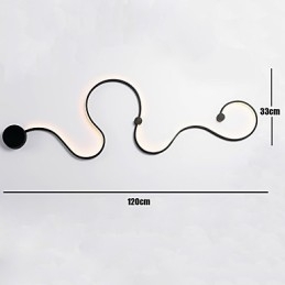 Pintura contemporánea moderna y contemporánea para apliques de pared con luz ambiental.