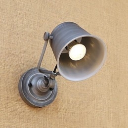 Pintura retro rústica estilo cabaña para pared con luz ambiental y protección ocular de estilo mini