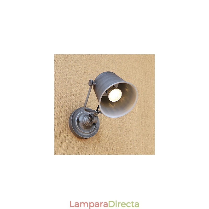 Pintura retro rústica estilo cabaña para pared con luz ambiental y protección ocular de estilo mini
