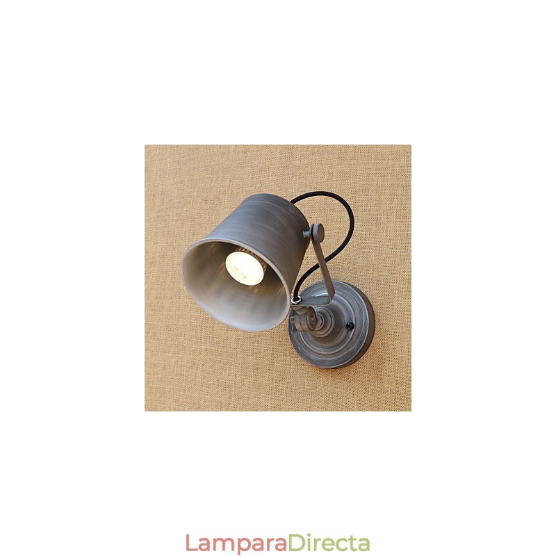 Pintura retro rústica estilo cabaña para pared con luz ambiental y protección ocular de estilo mini