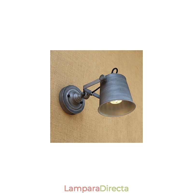 Pintura retro rústica estilo cabaña para pared con luz ambiental y protección ocular de estilo mini