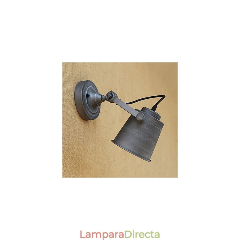 Pintura retro rústica estilo cabaña para pared con luz ambiental y protección ocular de estilo mini