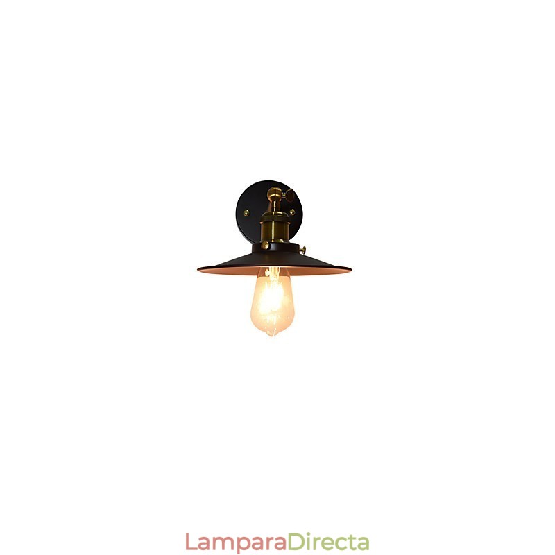 Lámpara de pared de hierro de una sola pared pintada, lámpara de sable de luz negra tonta en la pared