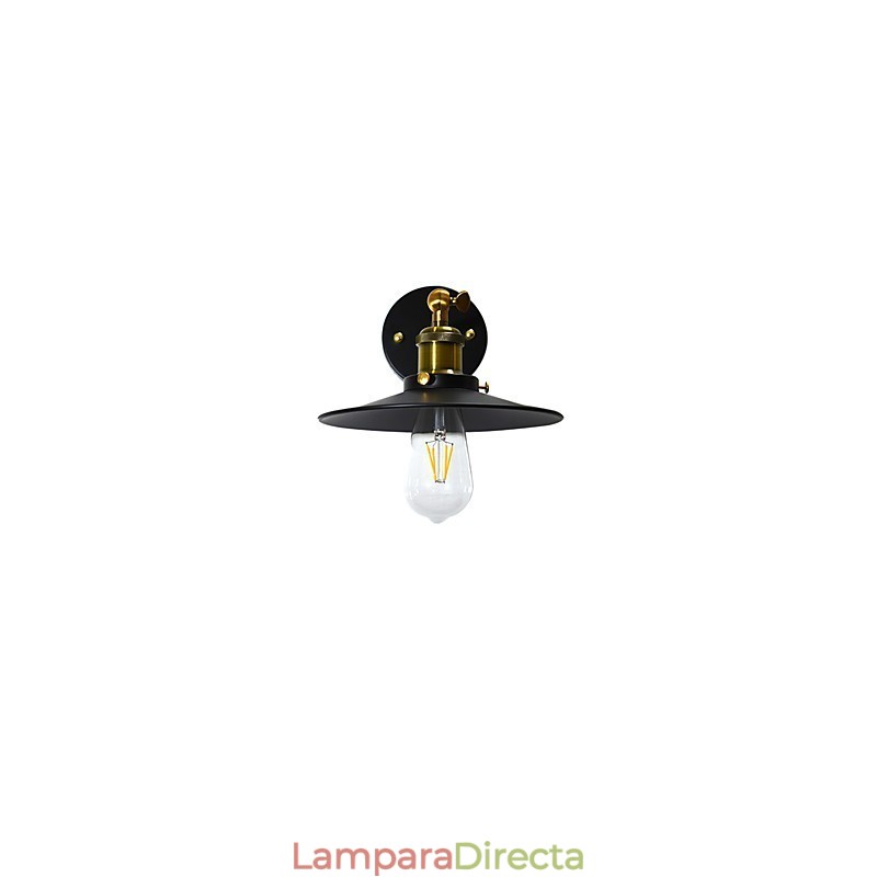 Lámpara de pared de hierro de una sola pared pintada, lámpara de sable de luz negra tonta en la pared