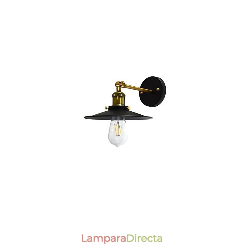 Lámpara de pared de hierro de una sola pared pintada, lámpara de sable de luz negra tonta en la pared