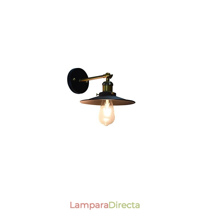 Lámpara de pared de hierro de una sola pared pintada, lámpara de sable de luz negra tonta en la pared