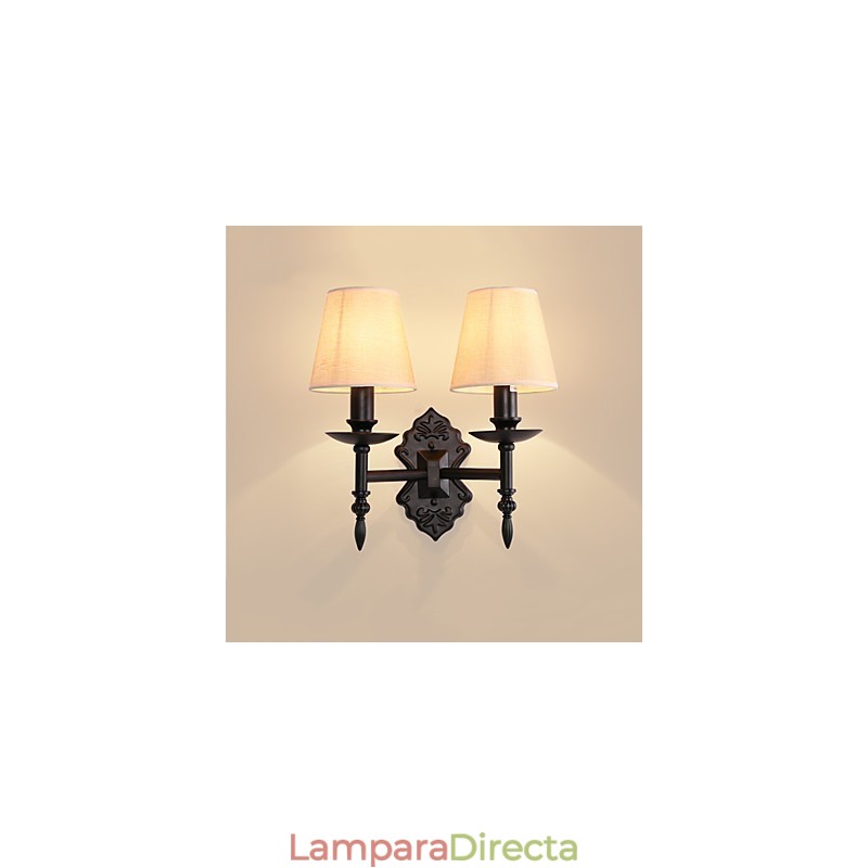 Apliques de pared con luz descendente y protección ocular con pintura contemporánea moderna