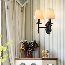 Apliques de pared con luz descendente y protección ocular con pintura contemporánea moderna