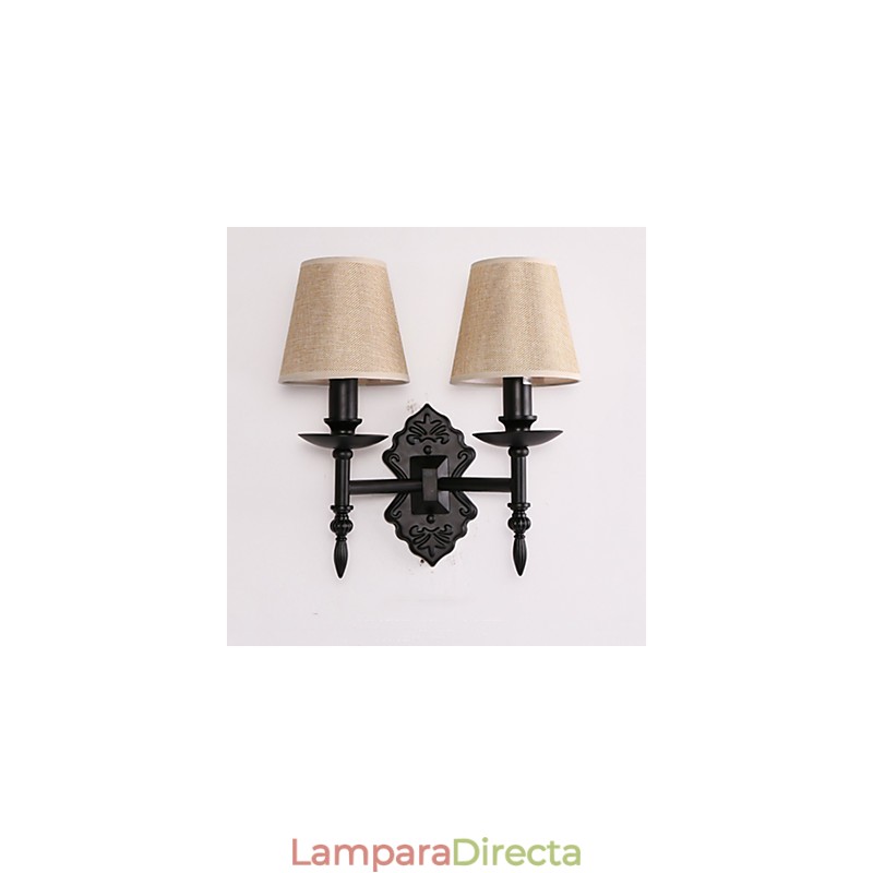 Apliques de pared con luz descendente y protección ocular con pintura contemporánea moderna