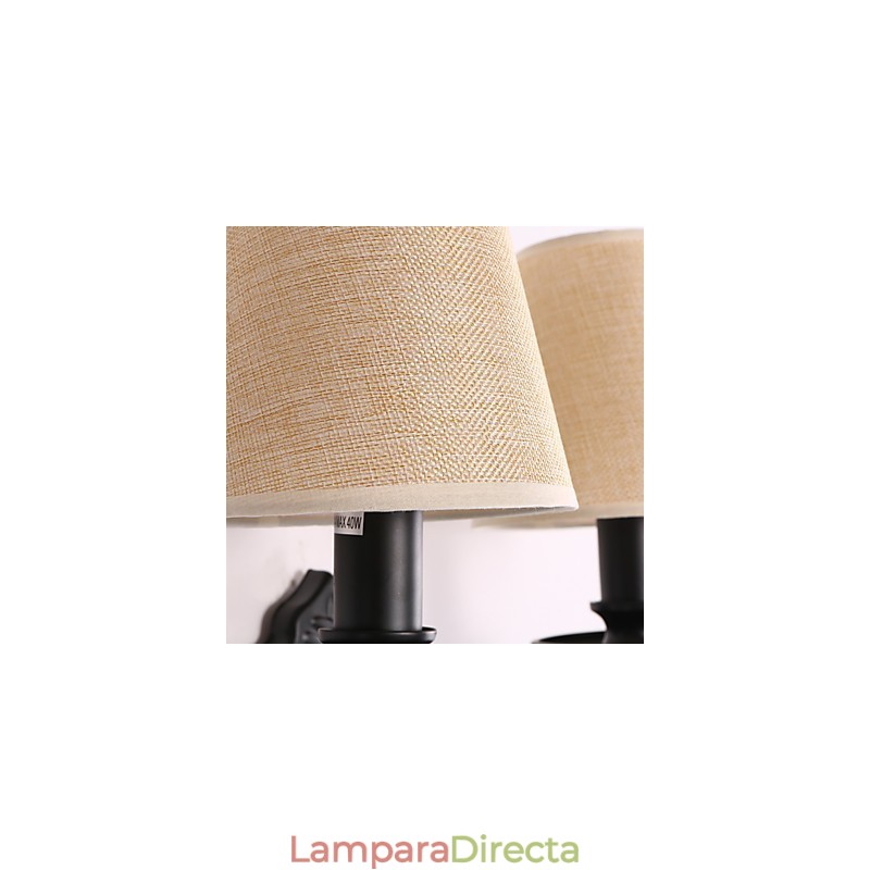 Apliques de pared con luz descendente y protección ocular con pintura contemporánea moderna