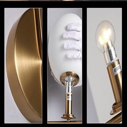 Aplique de pared con luz ambiental estilo rústico estilo cabaña, galvanizado, para iluminación ambiental en miniatura.