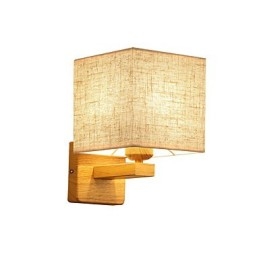 Lámpara de mesa minimalista de madera maciza, lámpara de escritorio de noche