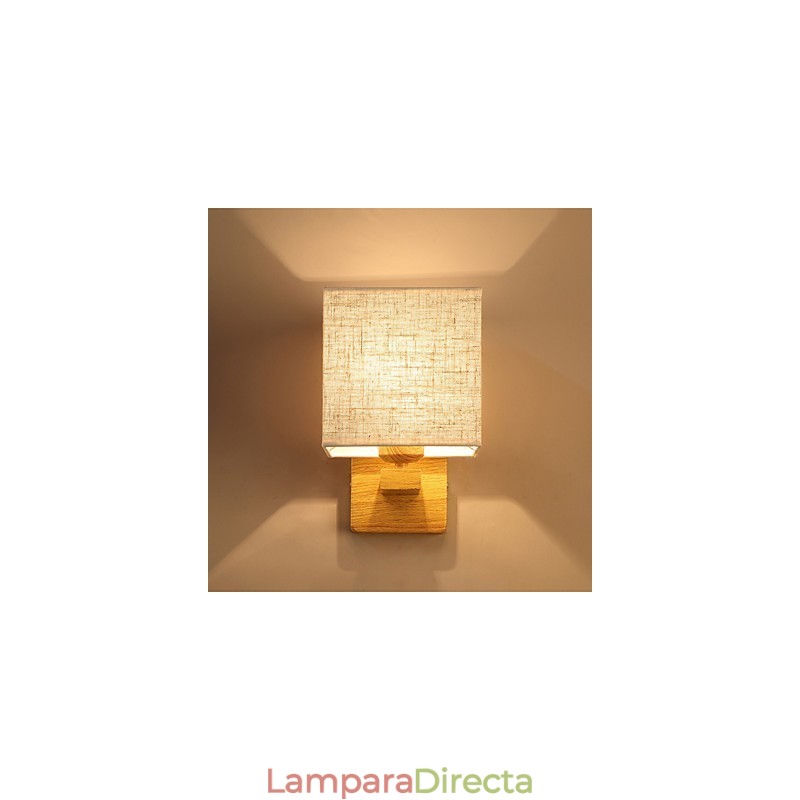 Lámpara de mesa minimalista de madera maciza, lámpara de escritorio de noche
