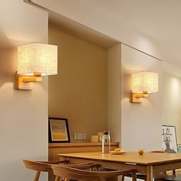 Lámpara de mesa minimalista de madera maciza, lámpara de escritorio de noche