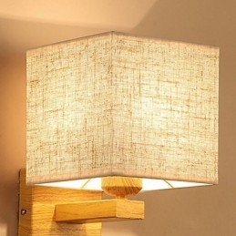Lámpara de mesa minimalista de madera maciza, lámpara de escritorio de noche
