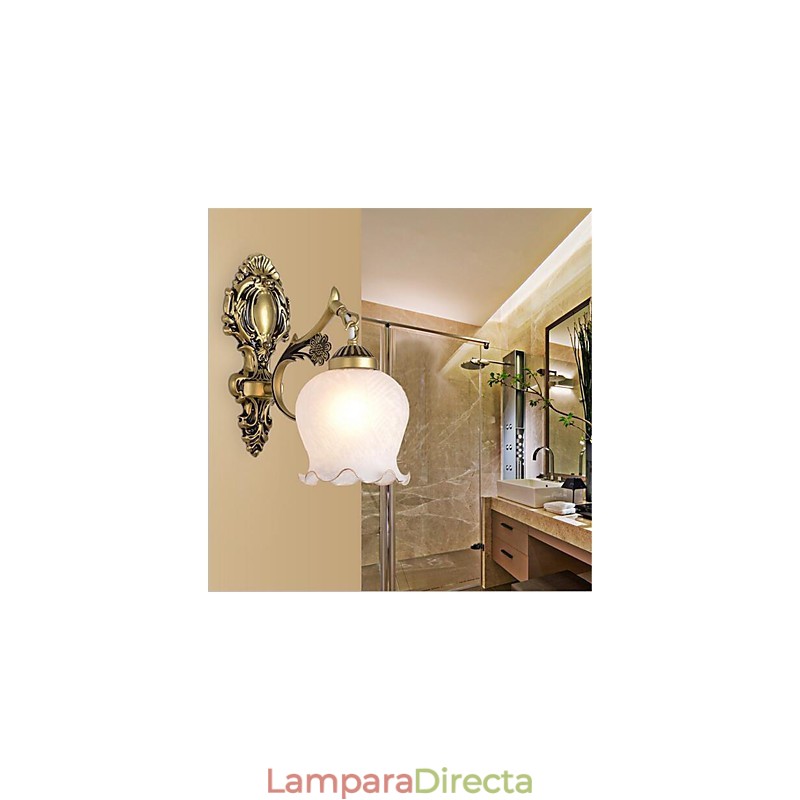 Lámpara de pared moderna y contemporánea con protección ocular y acabado galvanizado para brazo oscilante.