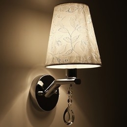 Aplique de pared con iluminación ambiental, estilo rústico contemporáneo moderno y galvanizado.
