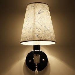 Aplique de pared con iluminación ambiental, estilo rústico contemporáneo moderno y galvanizado.