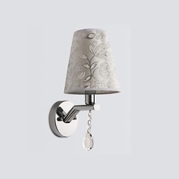 Aplique de pared con iluminación ambiental, estilo rústico contemporáneo moderno y galvanizado.