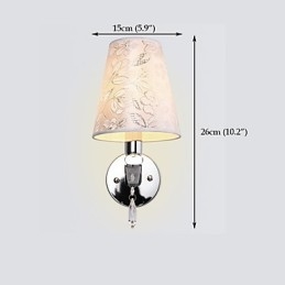 Aplique de pared con iluminación ambiental, estilo rústico contemporáneo moderno y galvanizado.