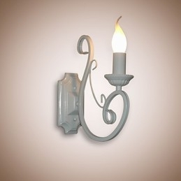 Lámpara de vela, lámpara de noche, lámpara de pared, pasillo de hierro, lámpara de espejo pastoral creativa