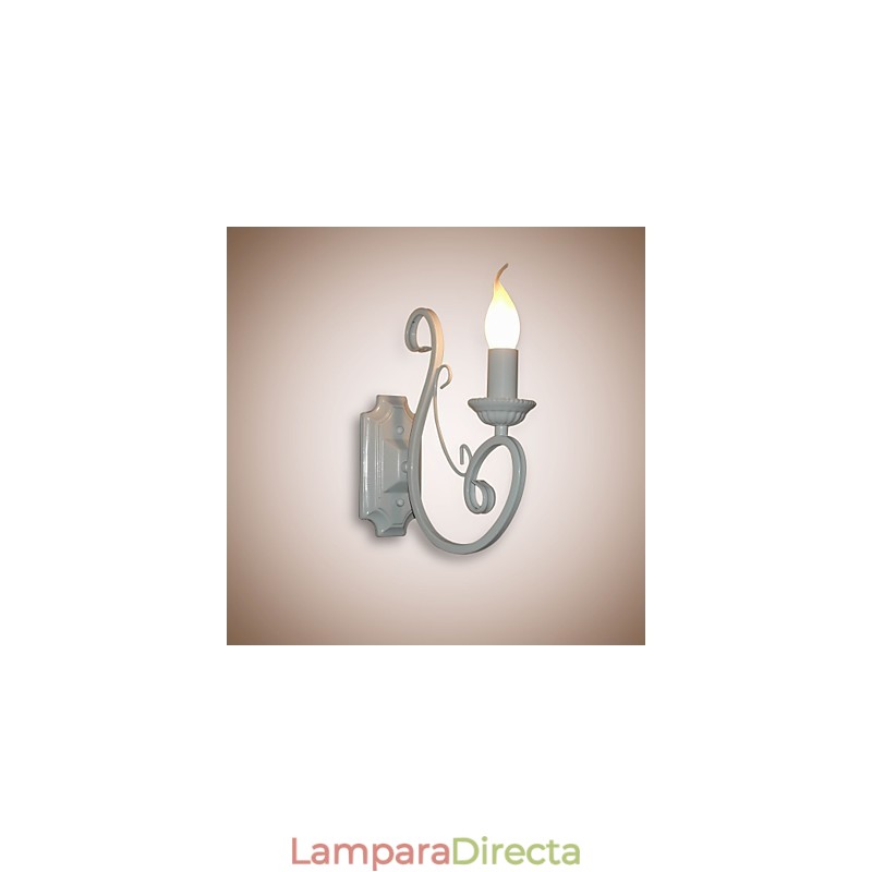 Lámpara de vela, lámpara de noche, lámpara de pared, pasillo de hierro, lámpara de espejo pastoral creativa