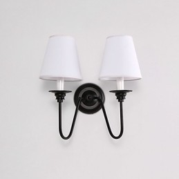 Apliques de pared con luz ambiental de estilo rústico Lodge con acabado en óxido negro para protección ocular.