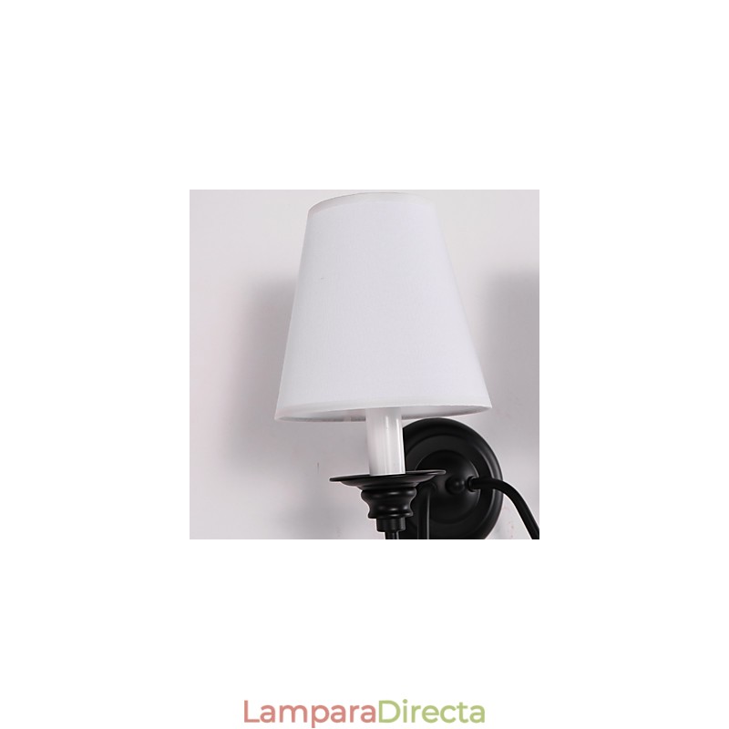 Apliques de pared con luz ambiental de estilo rústico Lodge con acabado en óxido negro para protección ocular.
