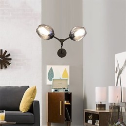 Aplique de pared con luz ambiental estilo mini con pintura retro rústica estilo cabaña vintage campestre