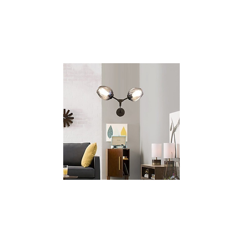 Aplique de pared con luz ambiental estilo mini con pintura retro rústica estilo cabaña vintage campestre