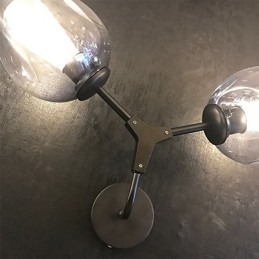 Aplique de pared con luz ambiental estilo mini con pintura retro rústica estilo cabaña vintage campestre