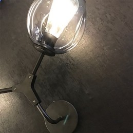 Aplique de pared con luz ambiental estilo mini con pintura retro rústica estilo cabaña vintage campestre