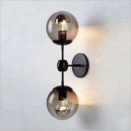 Aplique de pared con luz ambiental estilo rústico estilo cabaña, galvanizado, para iluminación ambiental en miniatura.
