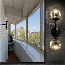 Aplique de pared con luz ambiental estilo rústico estilo cabaña, galvanizado, para iluminación ambiental en miniatura.
