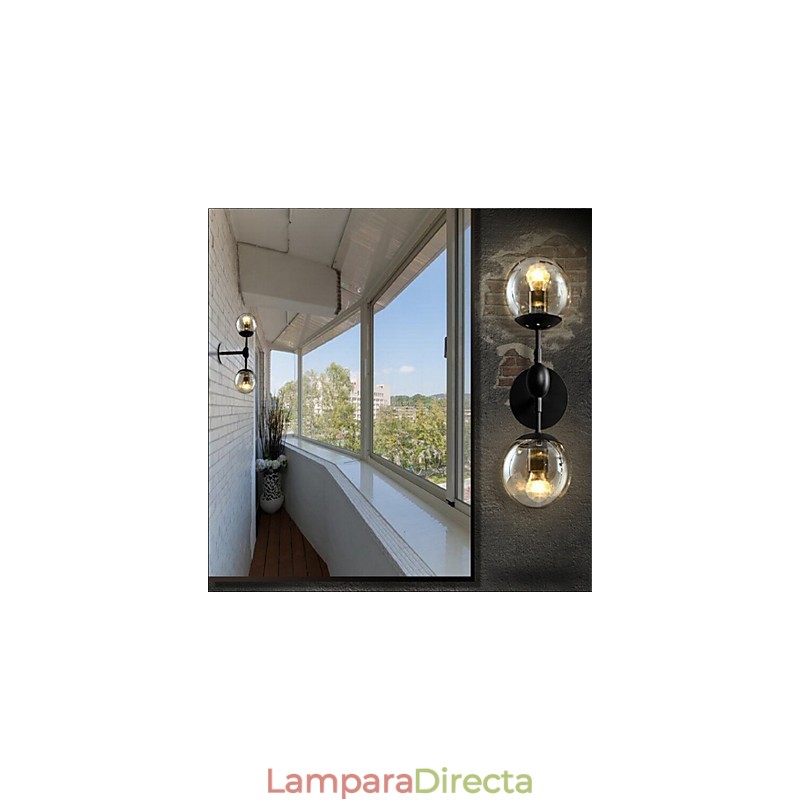 Aplique de pared con luz ambiental estilo rústico estilo cabaña, galvanizado, para iluminación ambiental en miniatura.